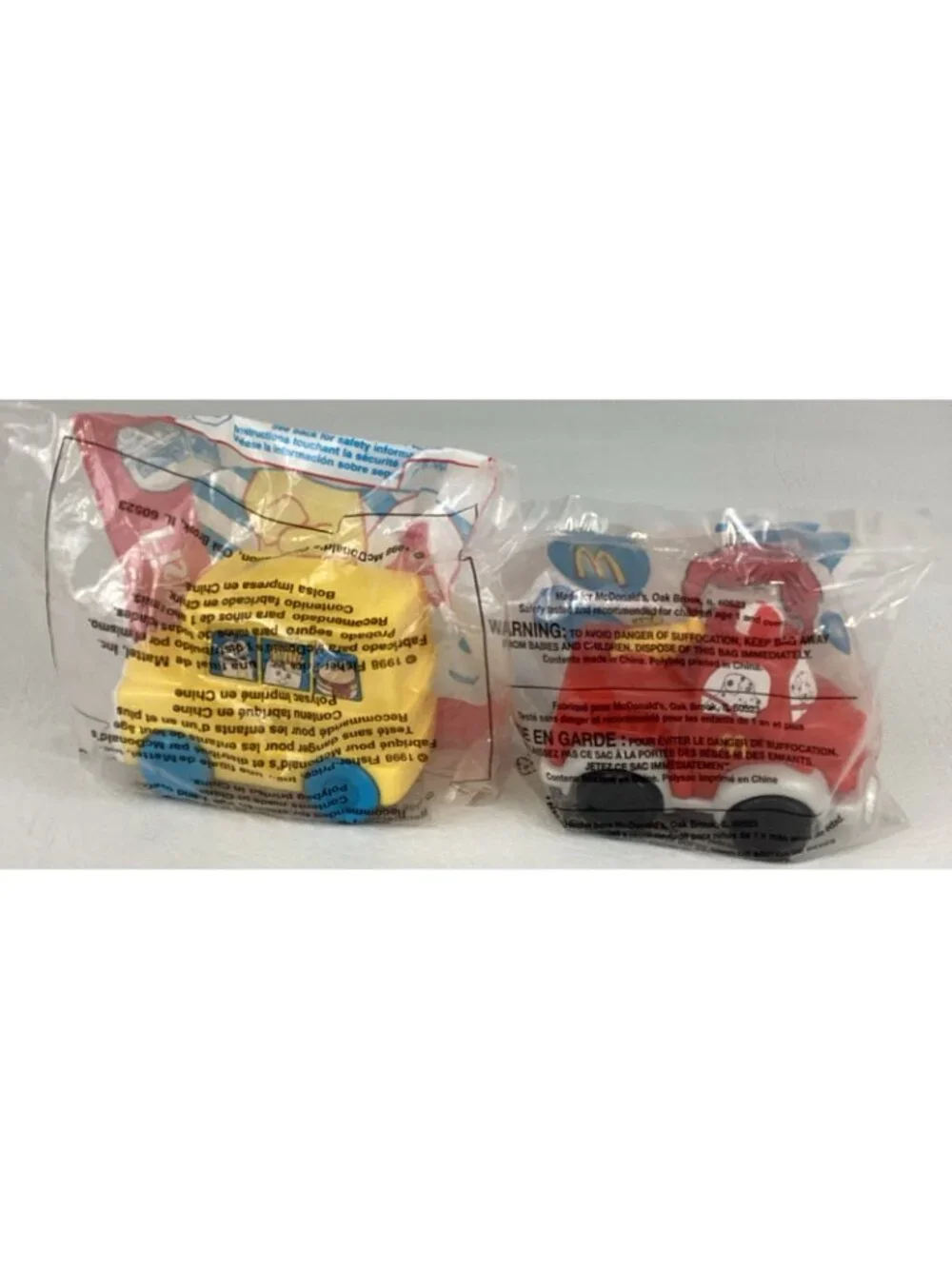 McDonalds Toddler Toys Ronald McDonald Fire Truck School Bus  Vehicle Bundle Lot
